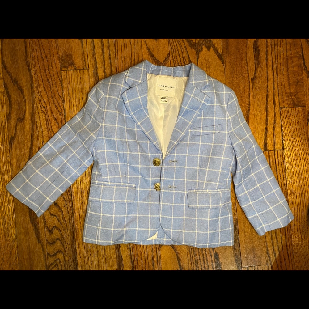 Adorable Janie and Jack Plaid Blazer
